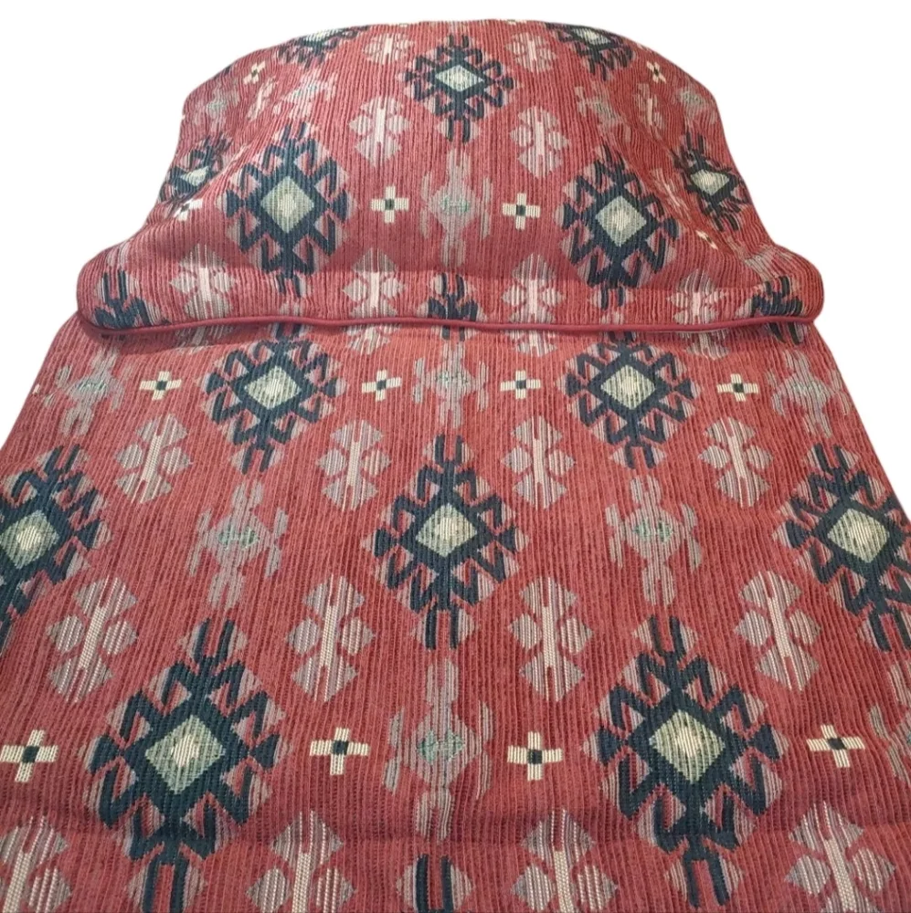 Thomasville Aztec Southwestern Tapestry 2 Pillow Shams Quilted Red 25.5